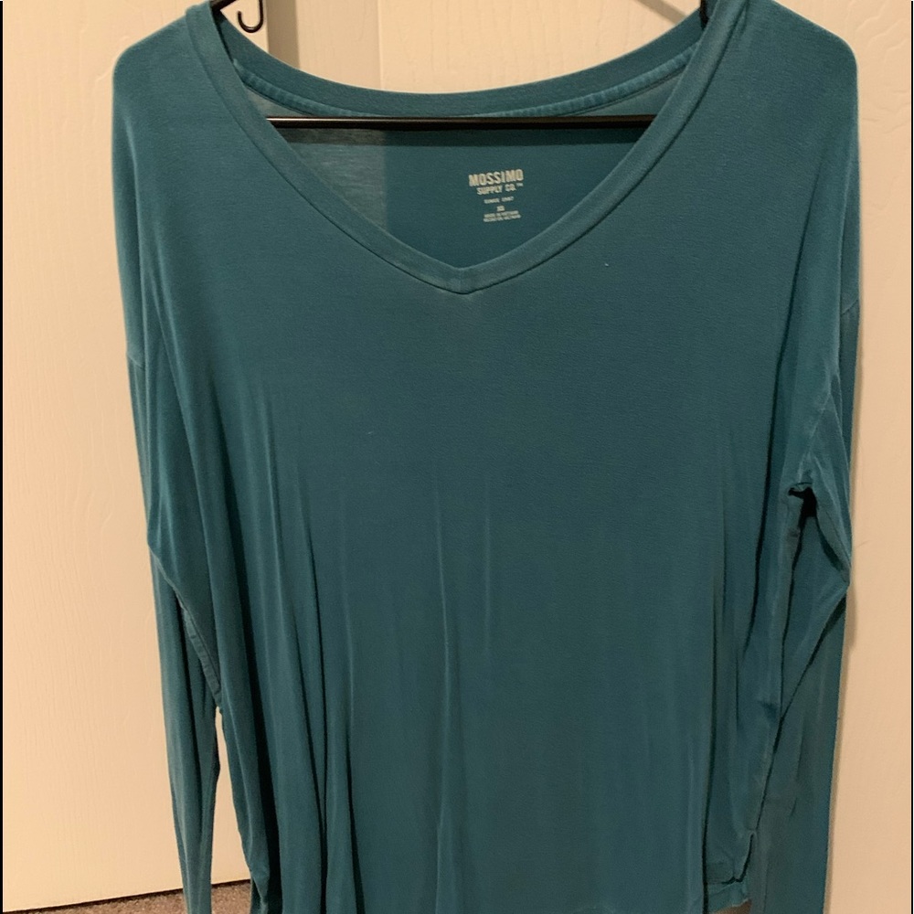 Teal Long sleeve shirt
